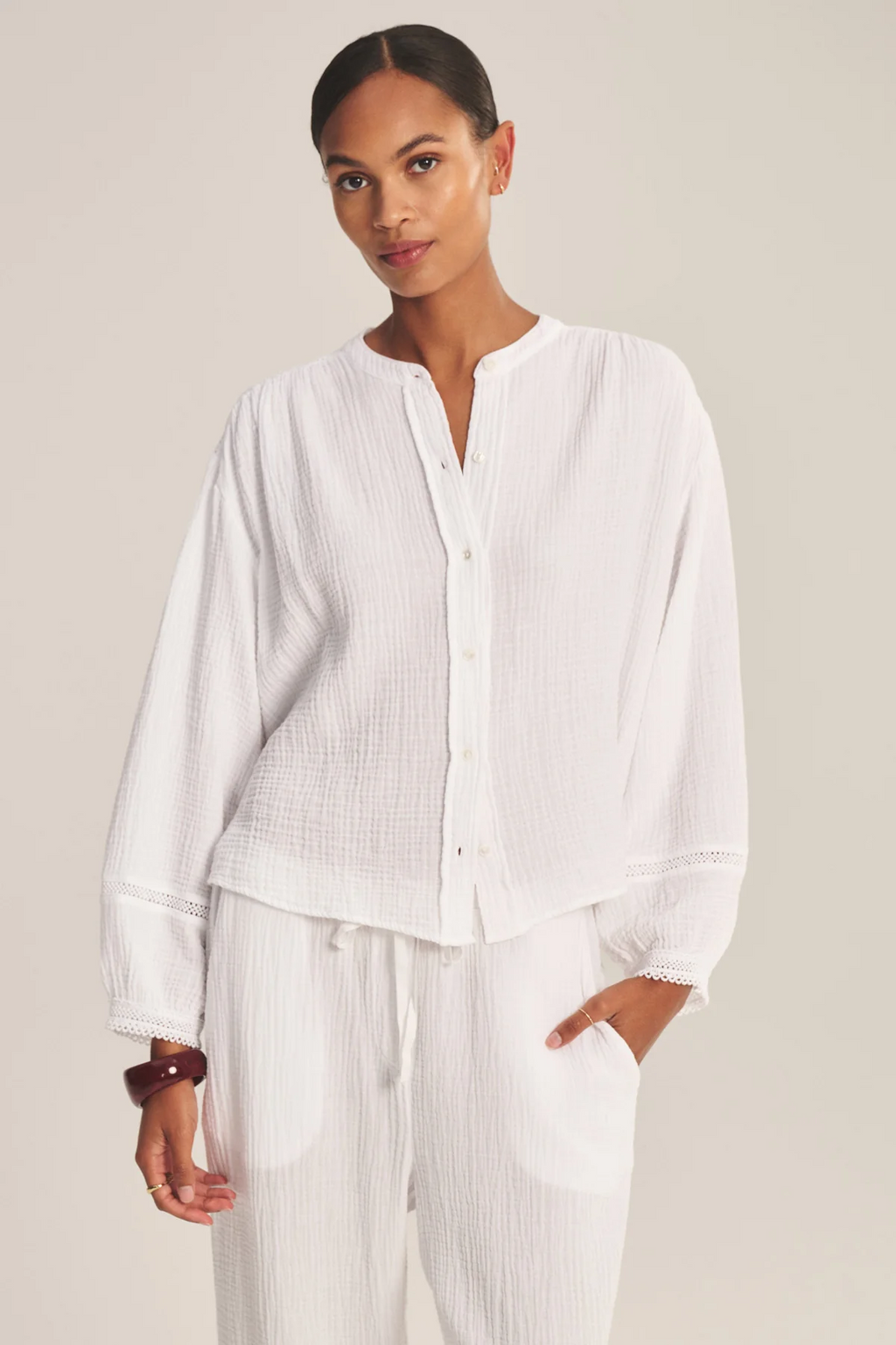 Taria Top - White - Velvet By Graham & Spencer – Twist Fashions Inc.