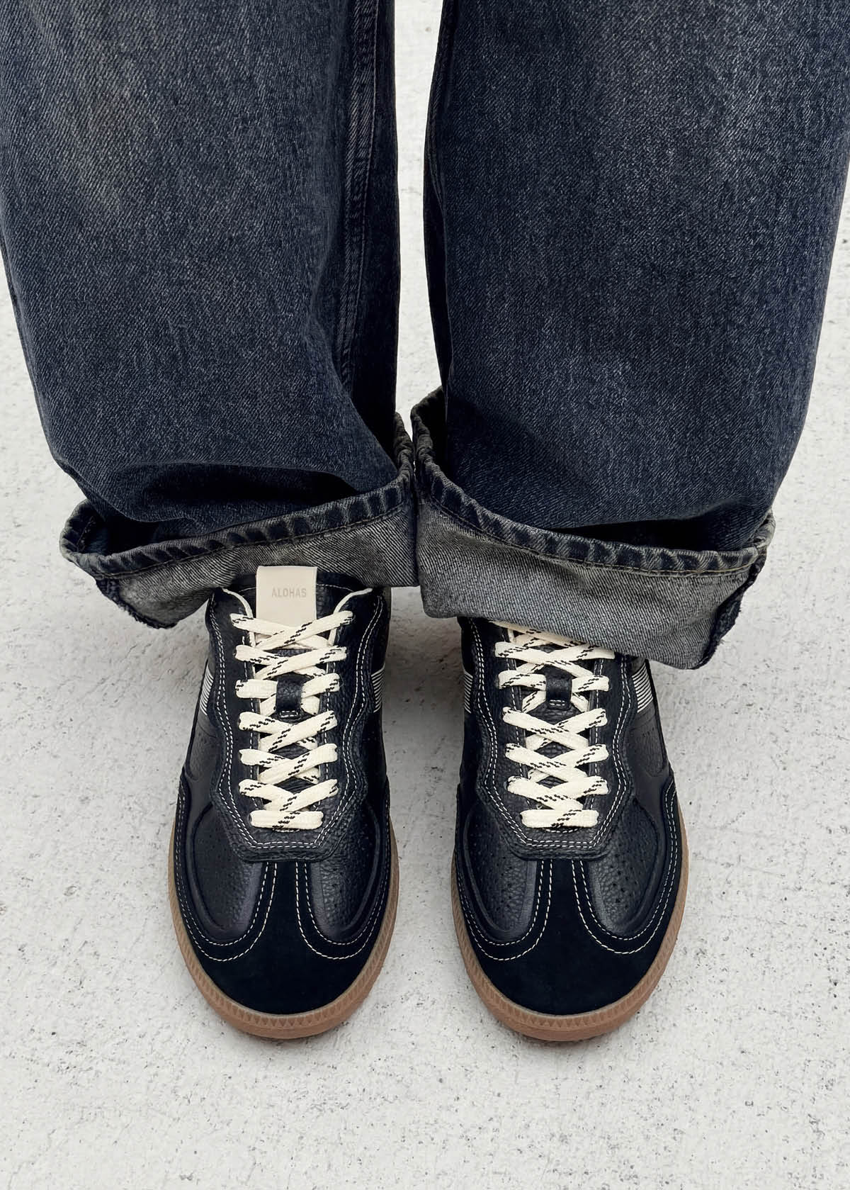 TB.490 Sneakers - Rife Grain Black