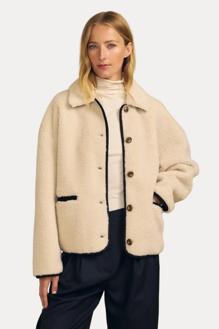 Anika Jacket - Cream/Black