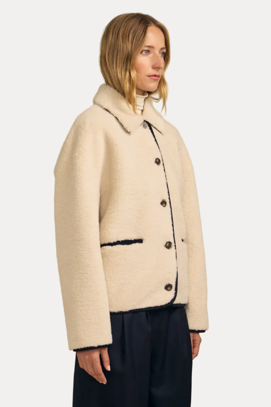 Anika Jacket - Cream/Black