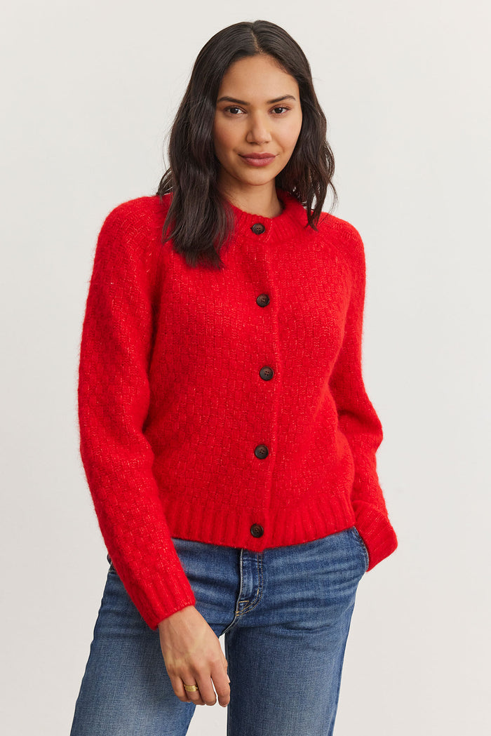 Chantal Cardigan - Red