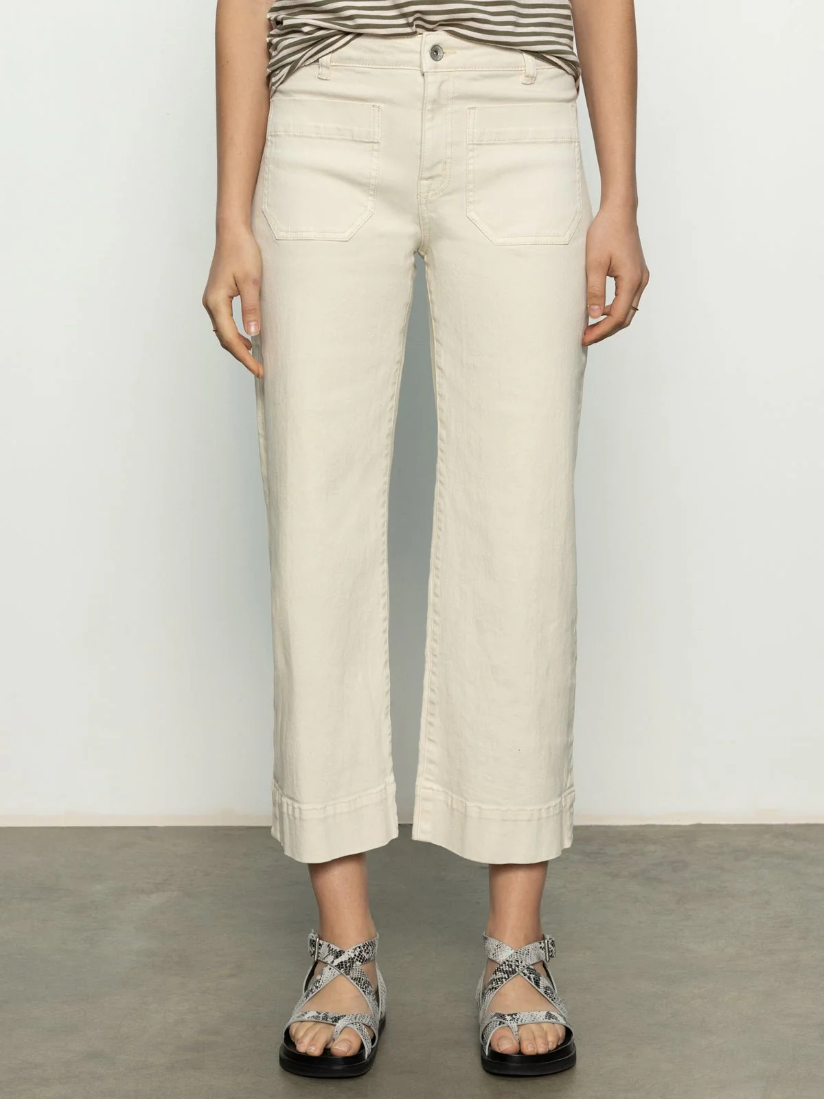 The Marine Denim Pant - French Vanilla
