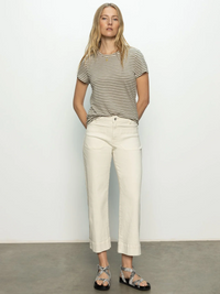 The Marine Denim Pant - French Vanilla