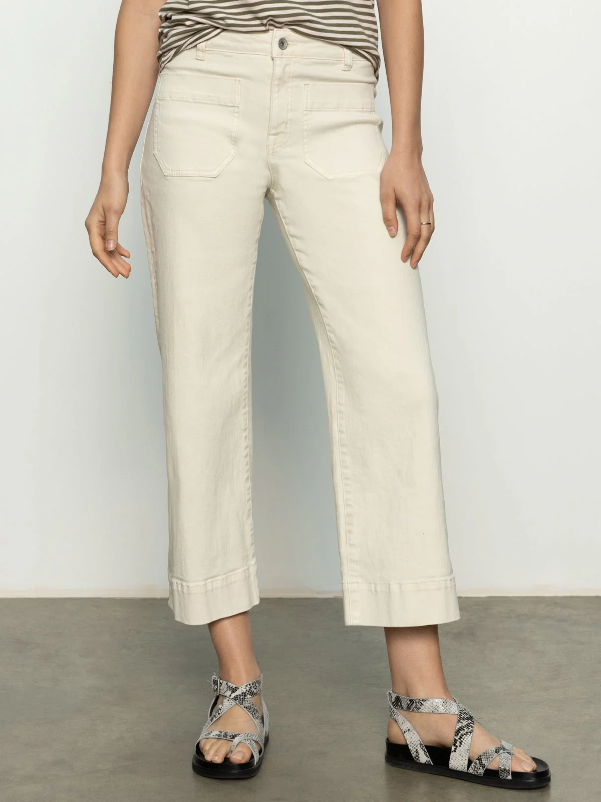 The Marine Denim Pant - French Vanilla