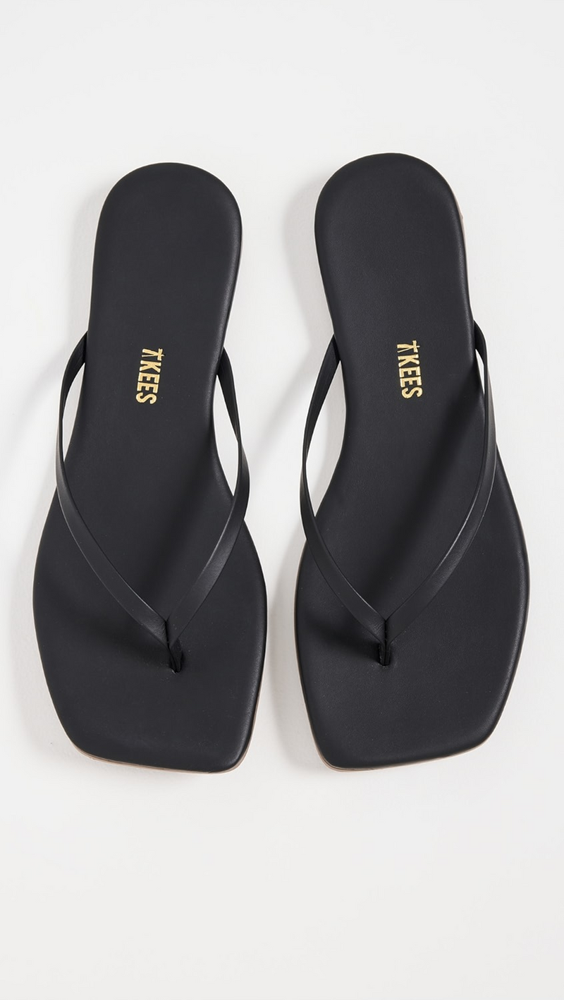 Lily Square Toe Sandal - Black