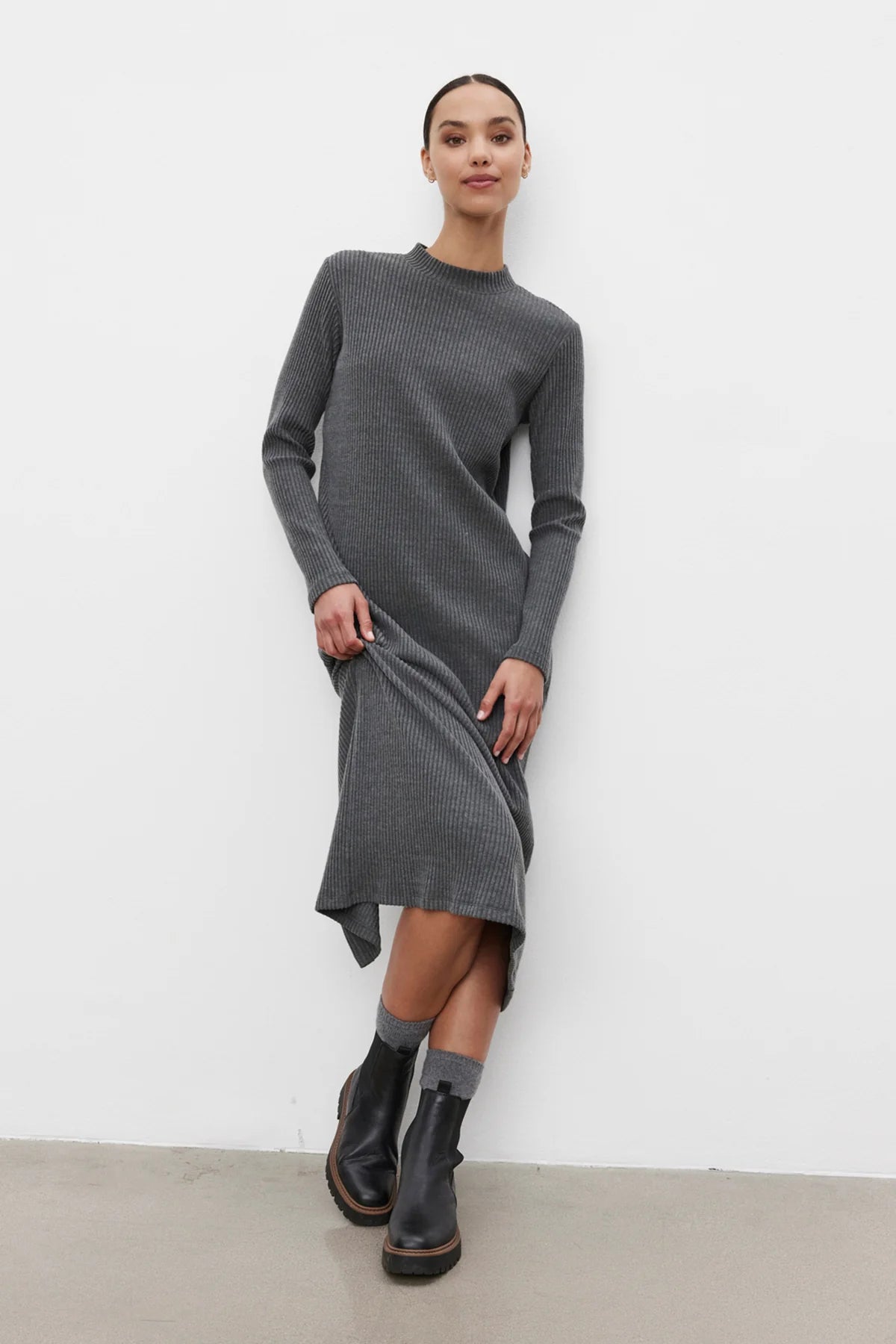 Liz Dress - Charcoal