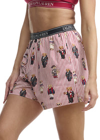 Sleep Boxer Allover Bear - Bear Red