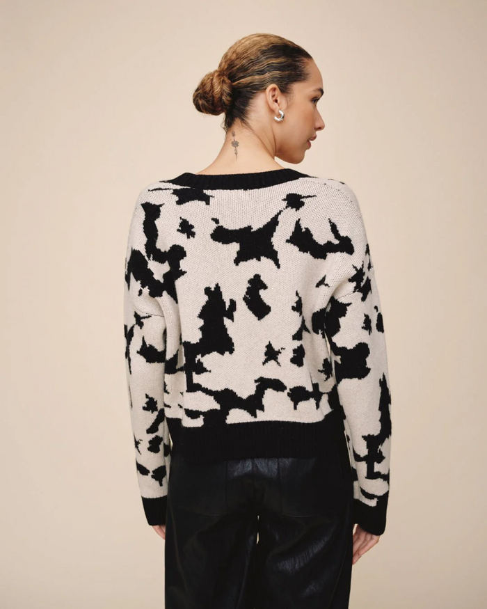 V-Neck Cardigan - Floral Daze