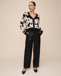 V-Neck Cardigan - Floral Daze