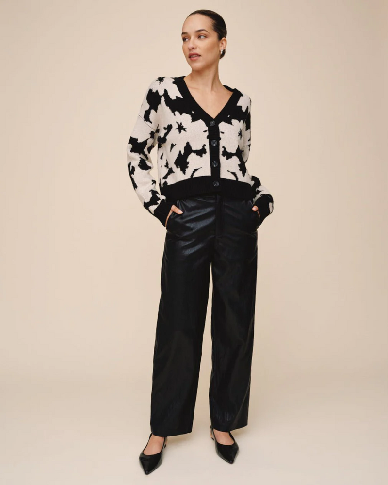 V-Neck Cardigan - Floral Daze