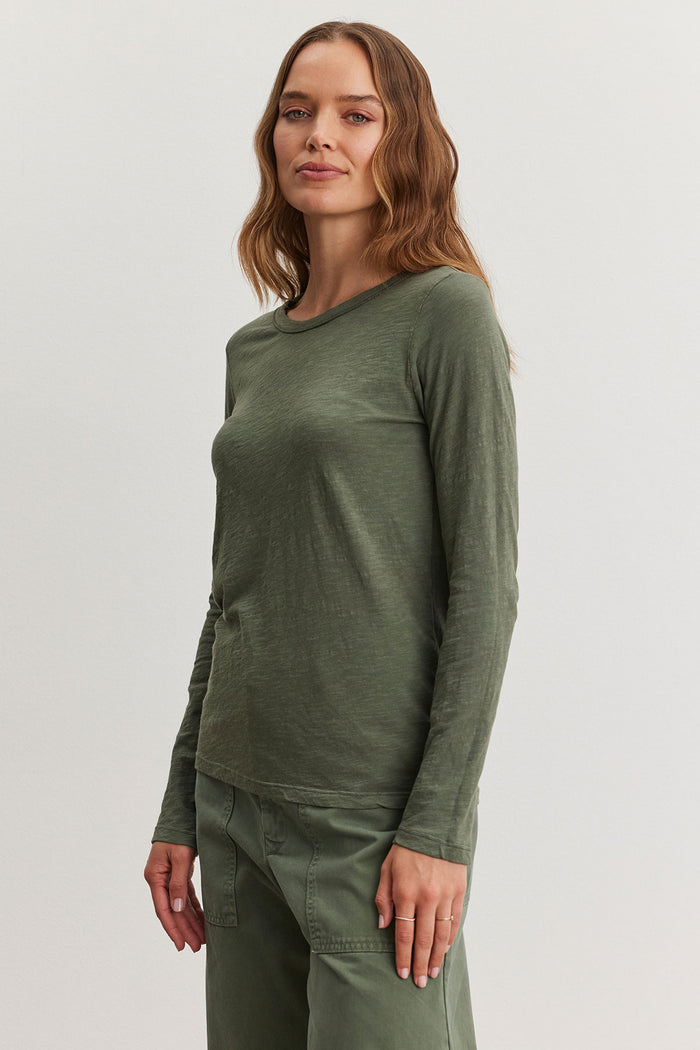 Lizzie Long Sleeve Tee - Marsh