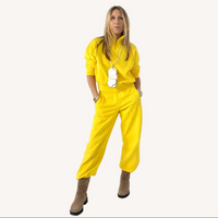 Zip Up Mock Neck - Golden Yellow