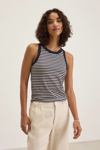 Lua  Tank Top - Navy