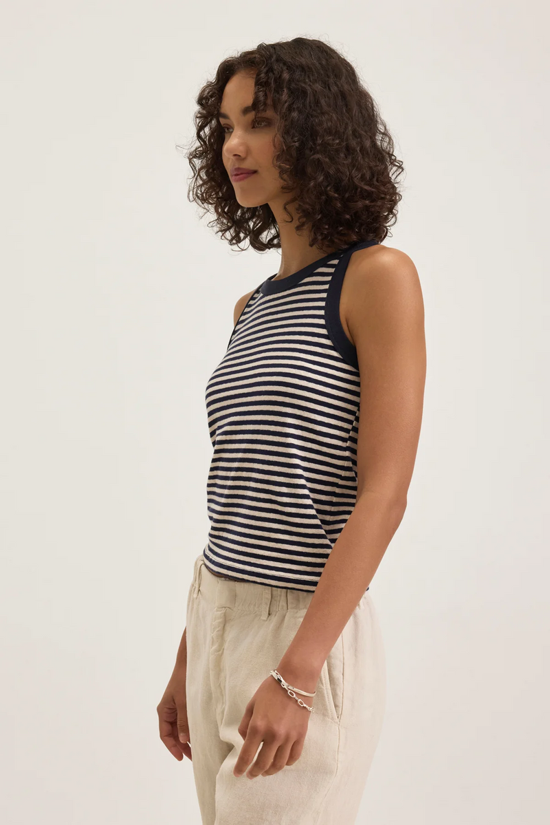 Lua  Tank Top - Navy