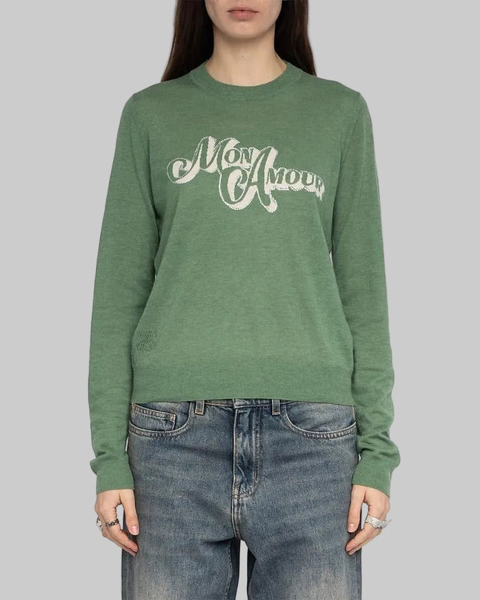 Miss CP Mon Amour Cashmere Sweater - Verveine
