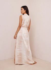 Side Slit Maxi Dress - Dune Dye