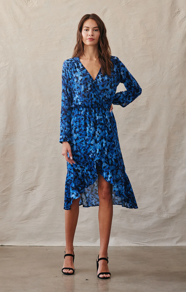 chinese dress ladies Womens Cashmere Wrap Dress Ribbed Knit Long Sleeve V Neck Midi Dresses main image 1