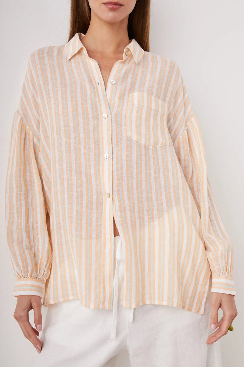 Clio Top - Clementine Stripe