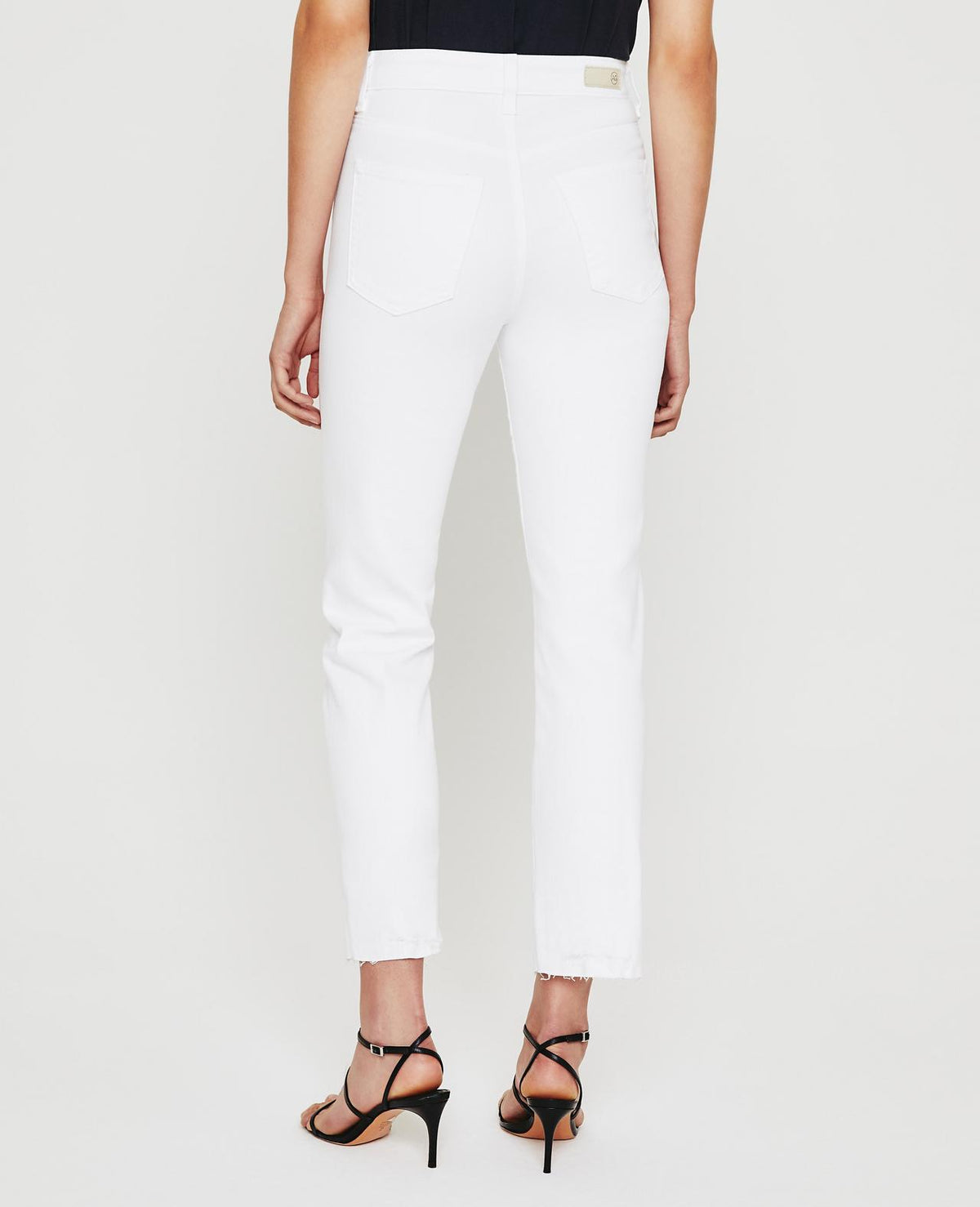 Alexxis Crop - White - AG Jeans – Twist Fashions Inc.