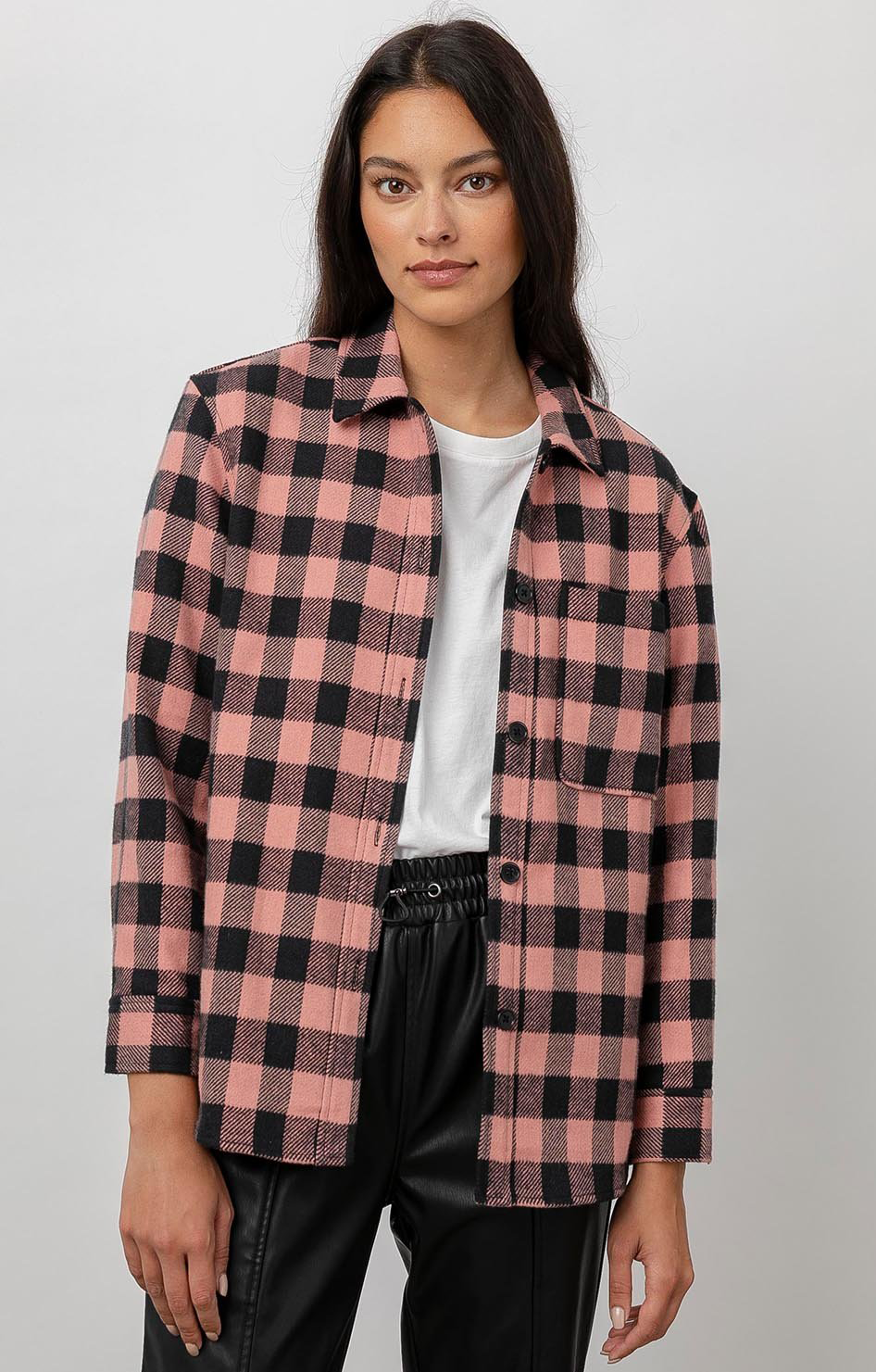 James Shirt Jacket - Peach Onyx