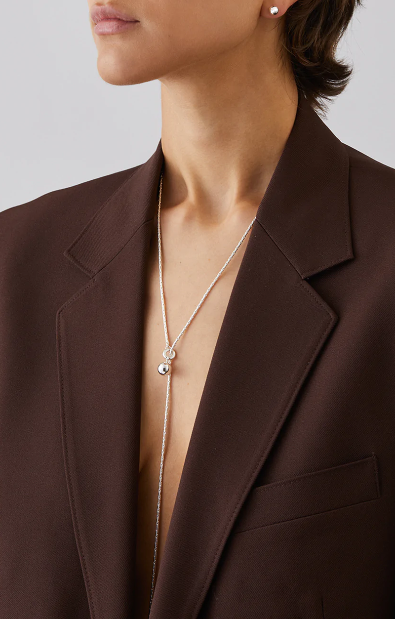 JENNY BIRD ネックレス JB1208 Constance Wrap Constance Wrap Chain - Silver - Jenny Bird – Twist Fashions Inc.