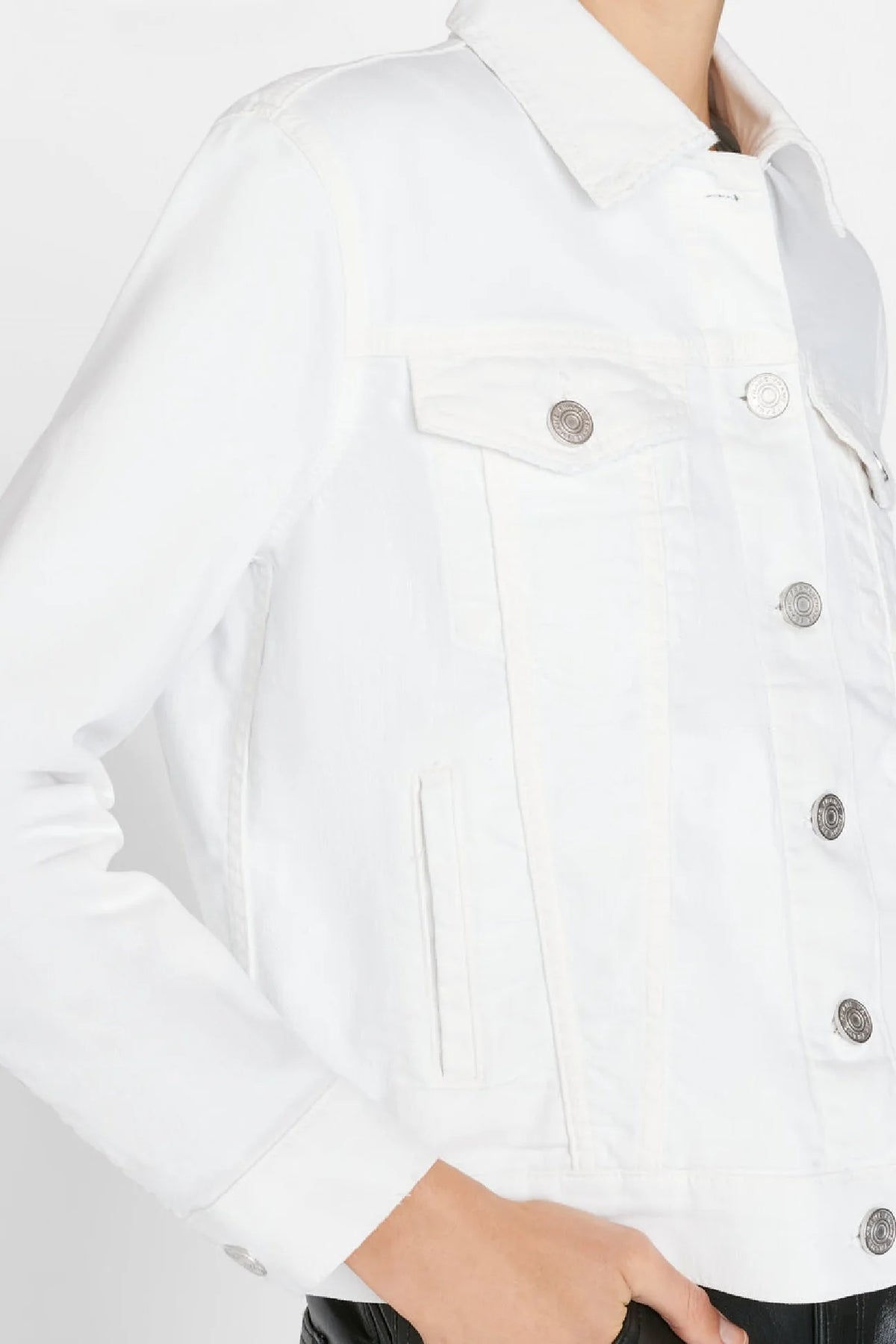 Frame white denim sales jacket