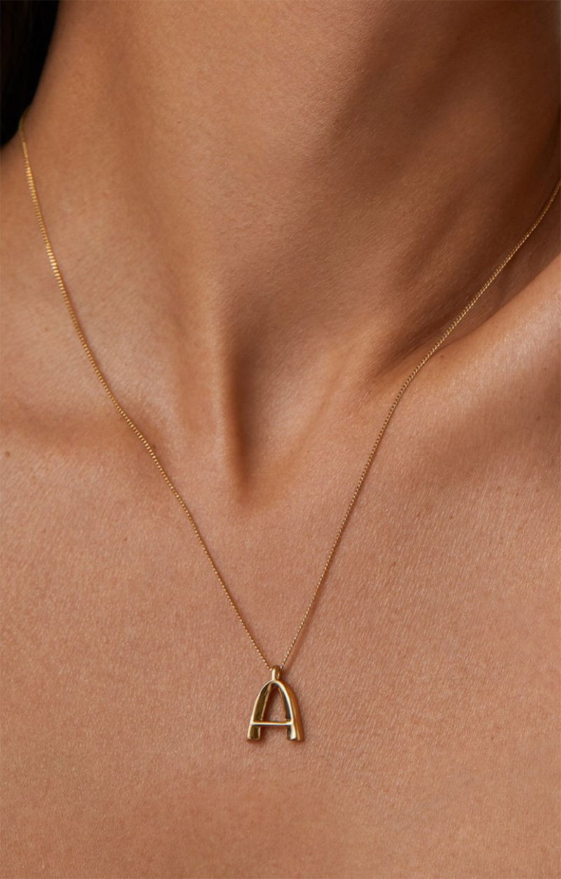 JB Monogram Necklace - Gold