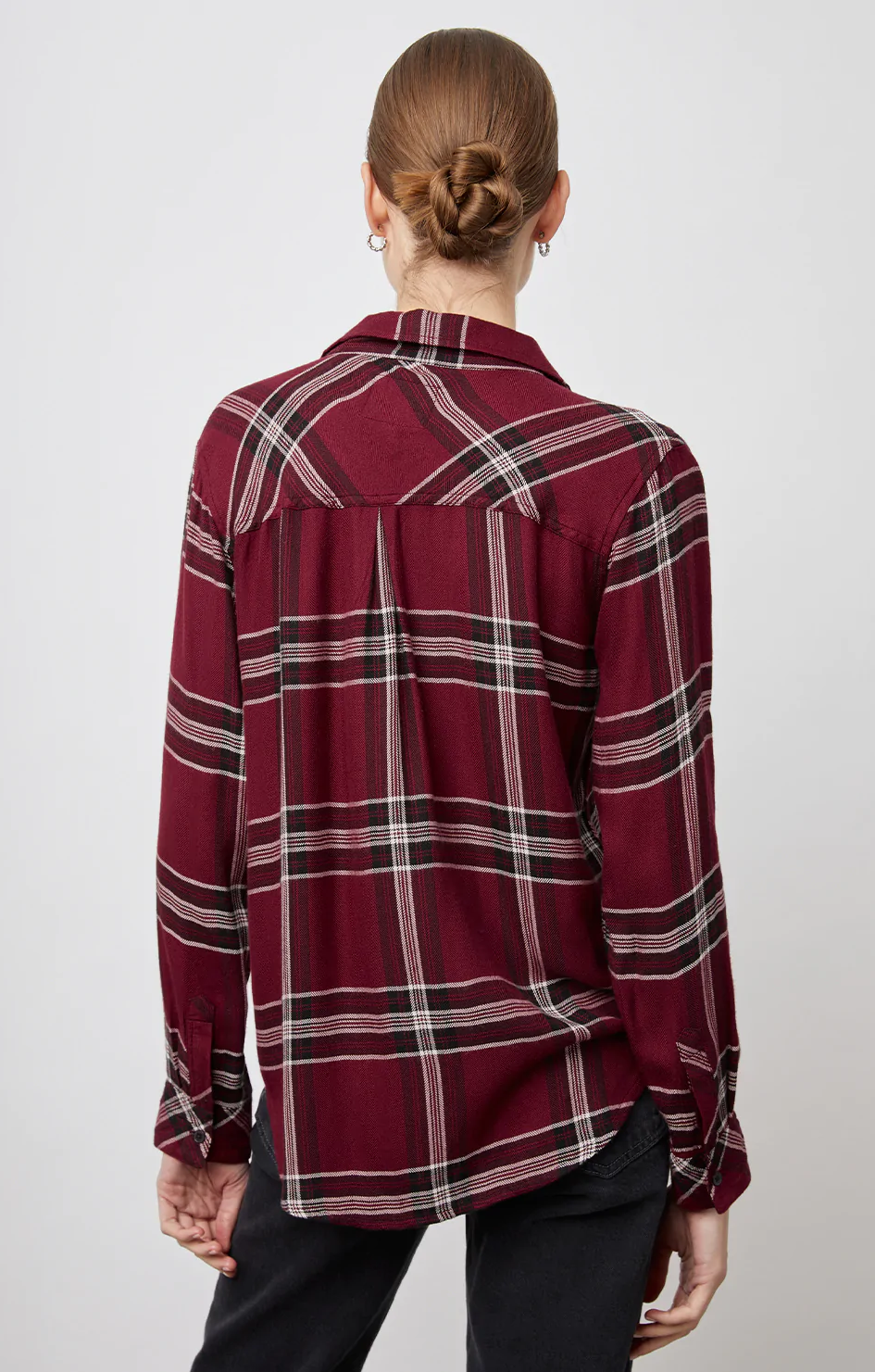Hunter Shirt - Sangria Black White