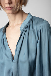Tink Satin Blouse - Tonnerre