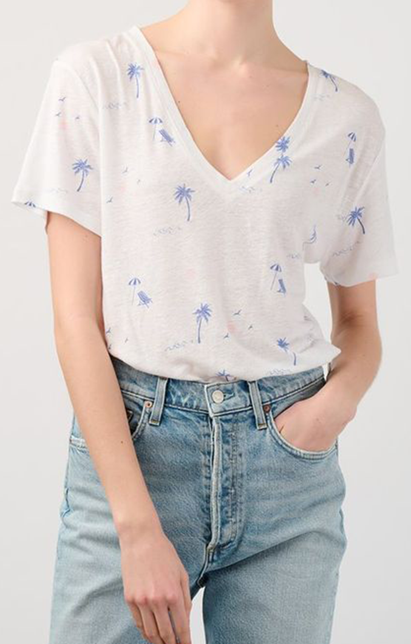 Cara T-Shirt - Malibu Beach