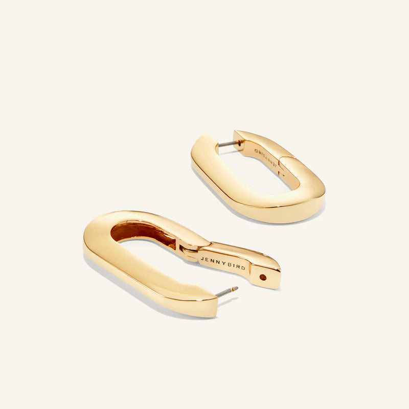 Mega U Link Earrings - Gold