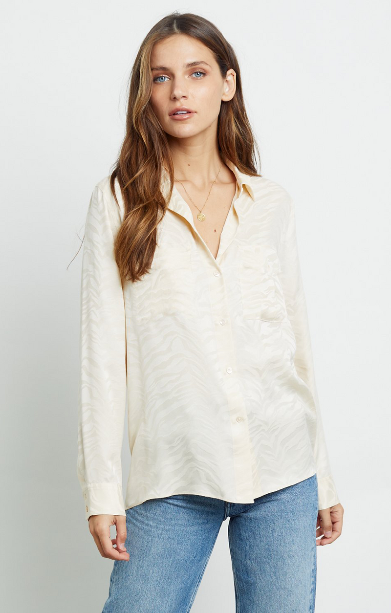 Rails Kate Shirt White Tiger