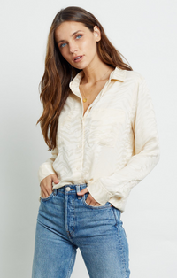 Rails Kate Shirt White Tiger