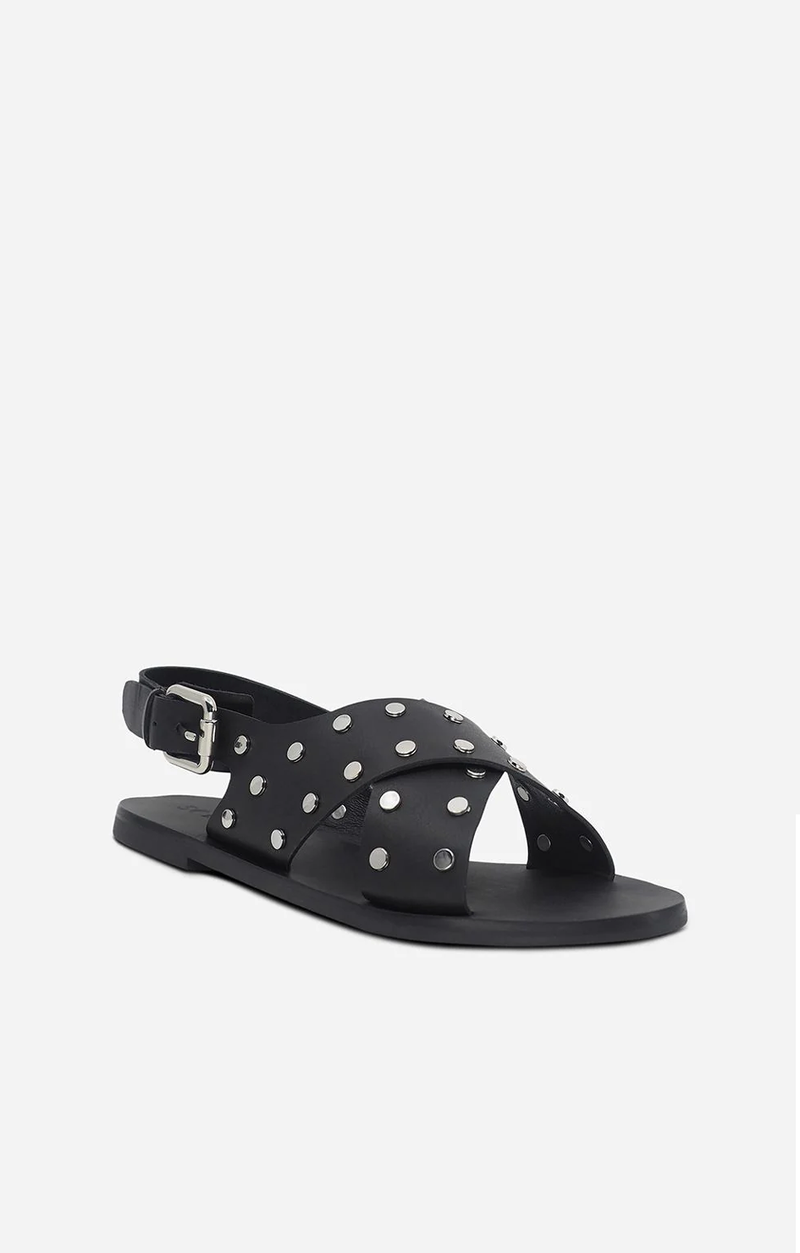 Polka dot 2025 flat sandals